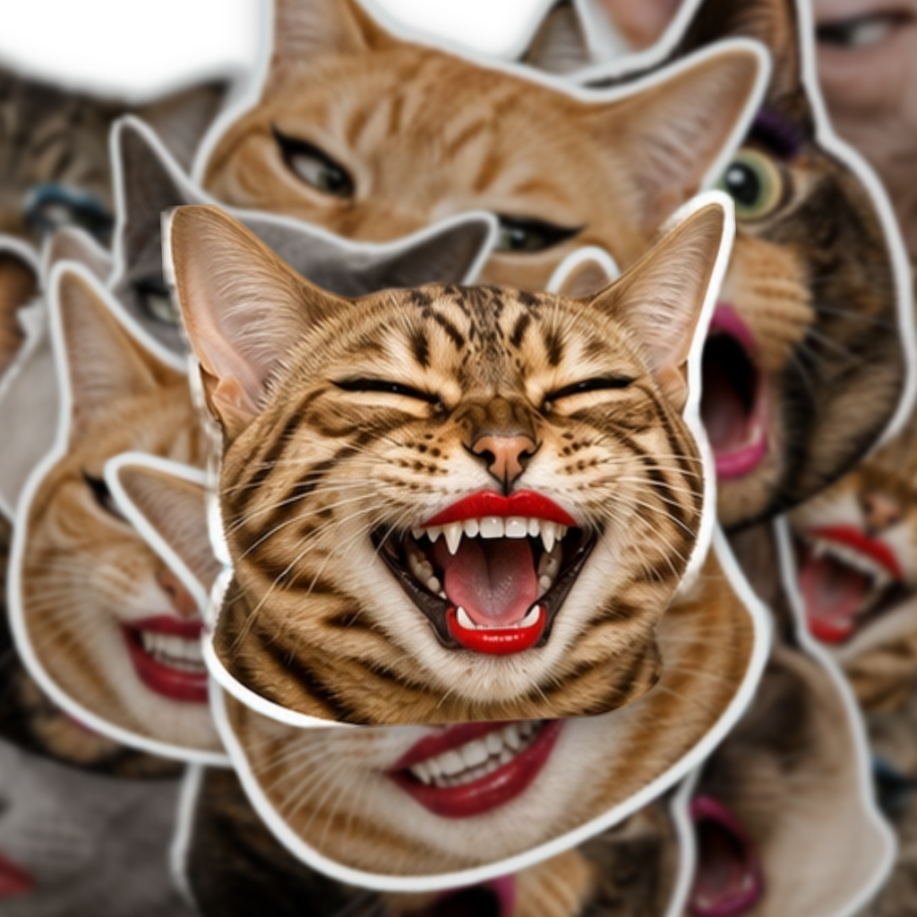 Exaggerated Cat Faces
