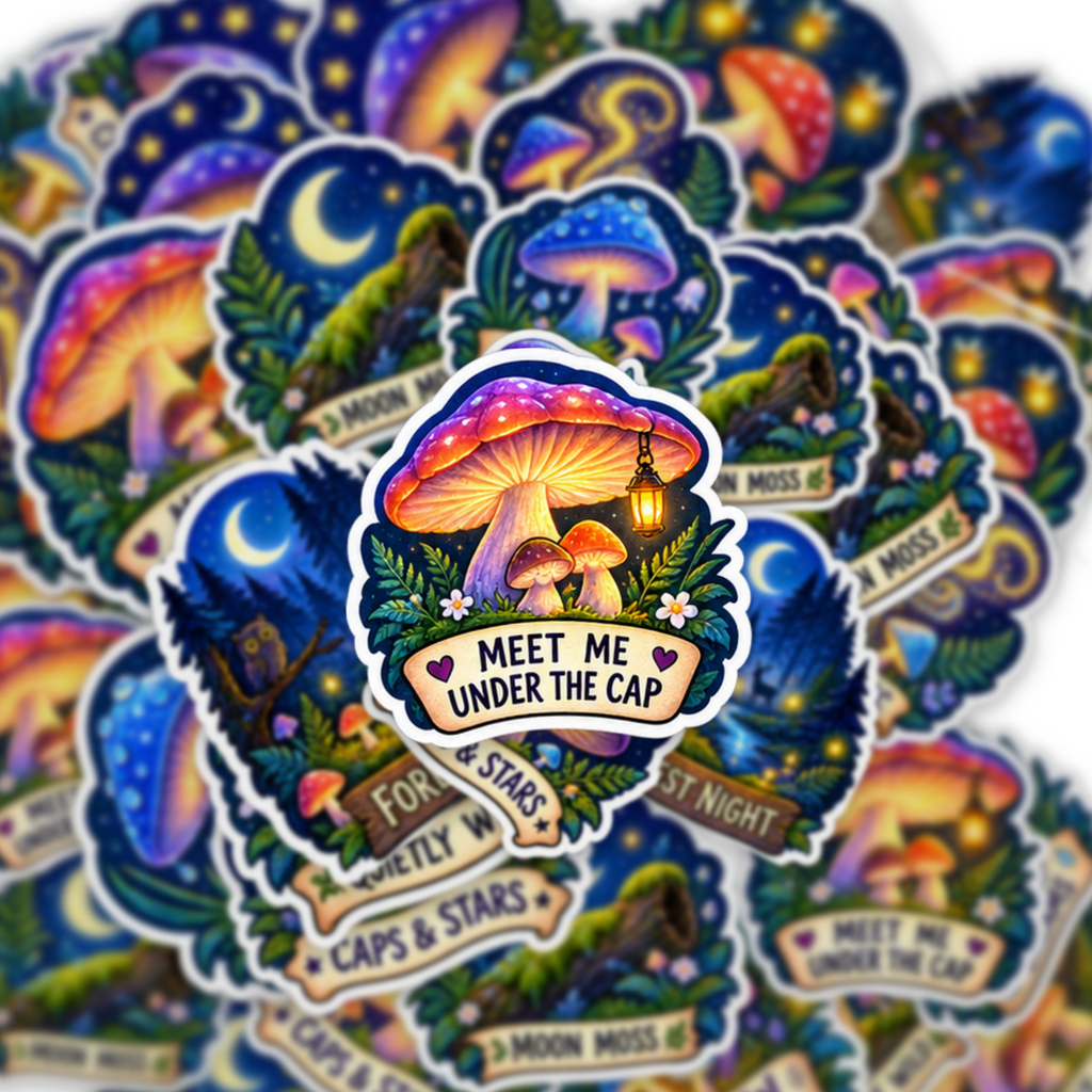 Moonlit Mushroom Garden