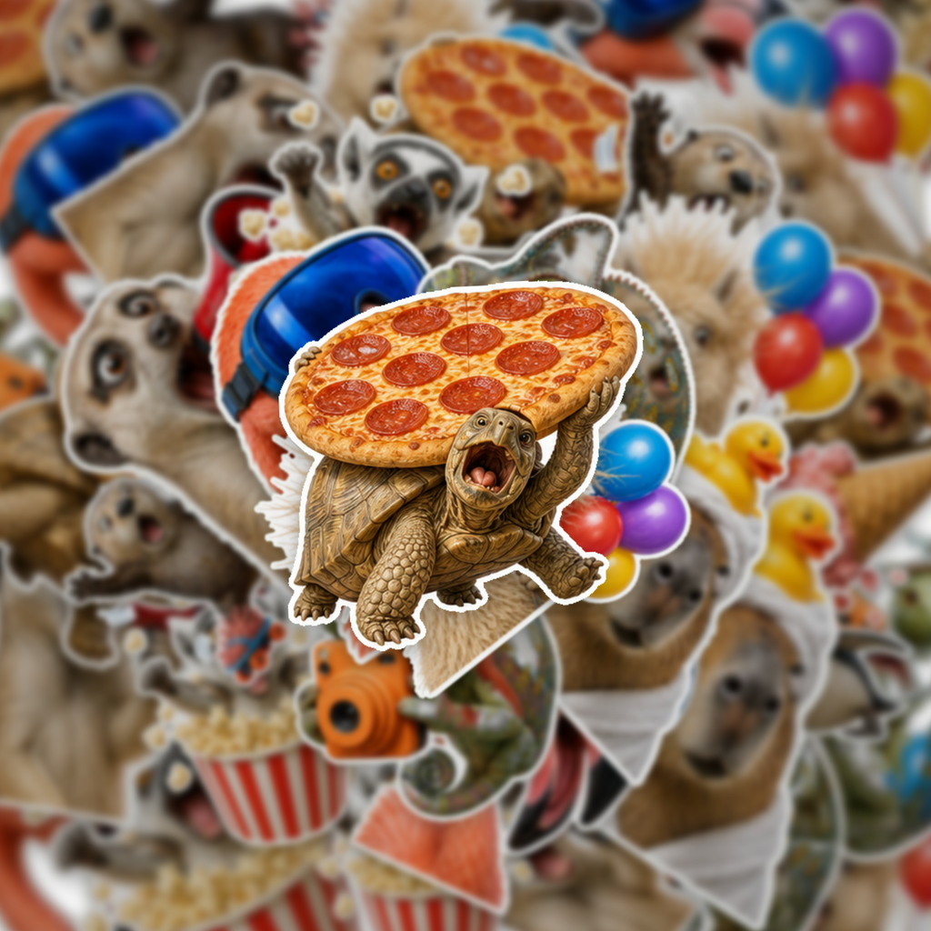 Cute Wild Animal Reactions Sticker Pack