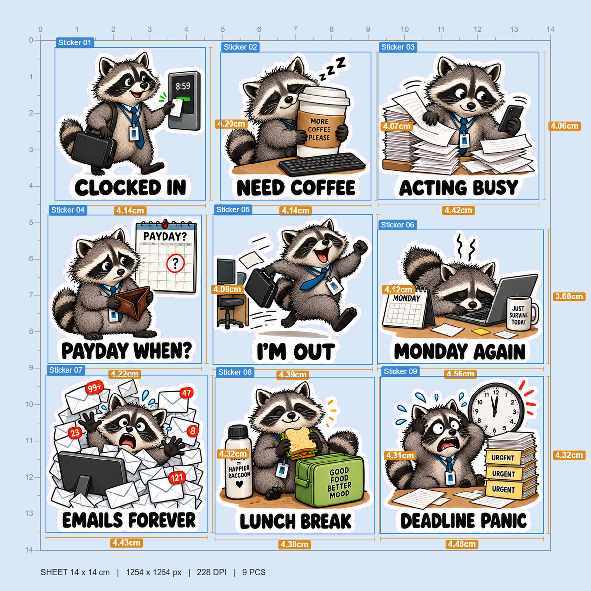 Working Racoon
