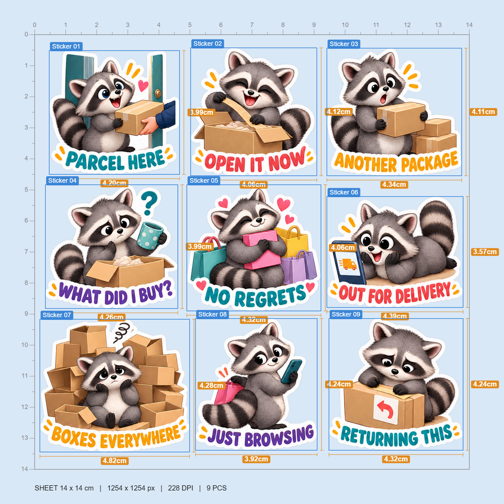 Racoon's parcel