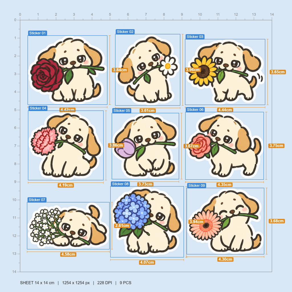 Flower Puppies