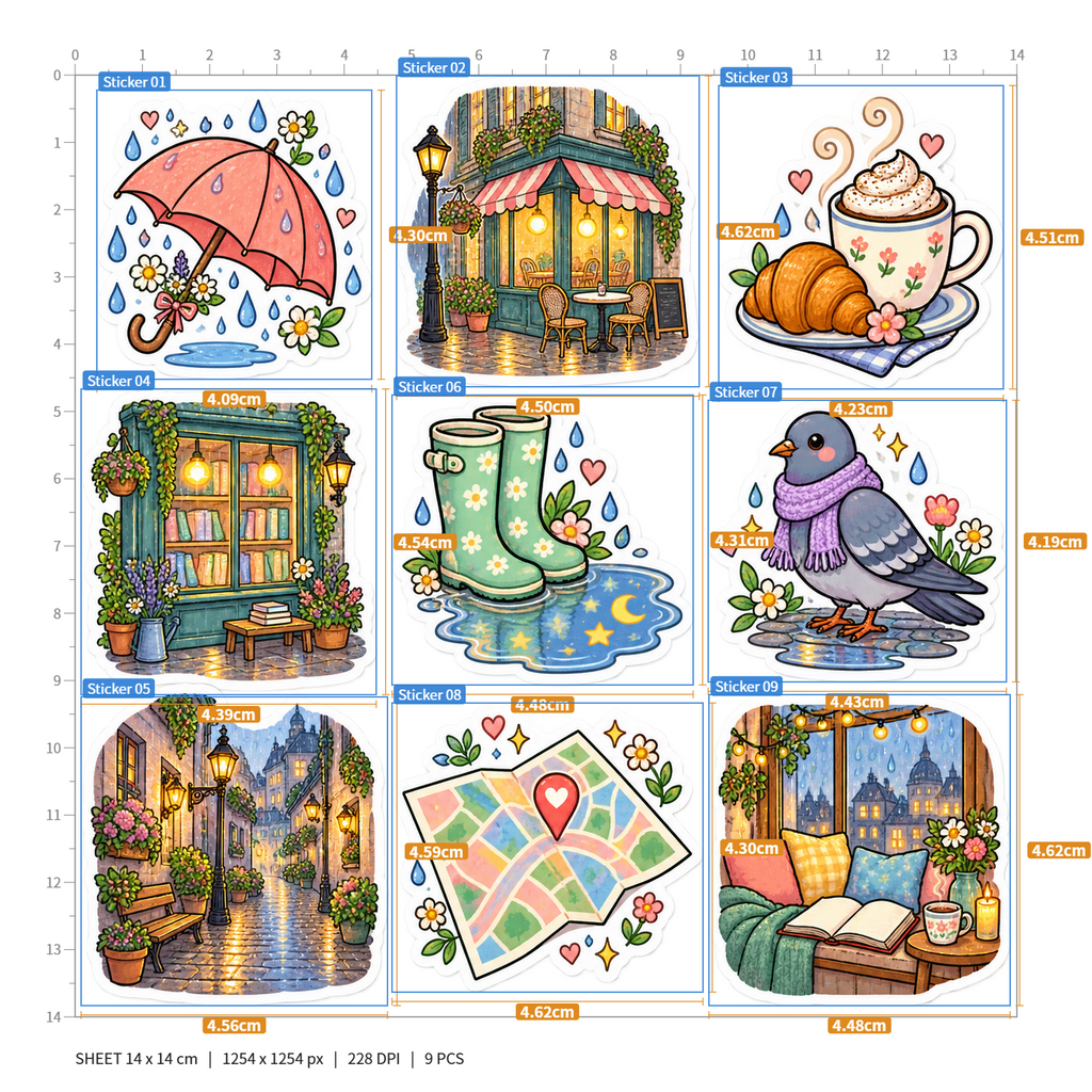 Rainy City Cafe Walk