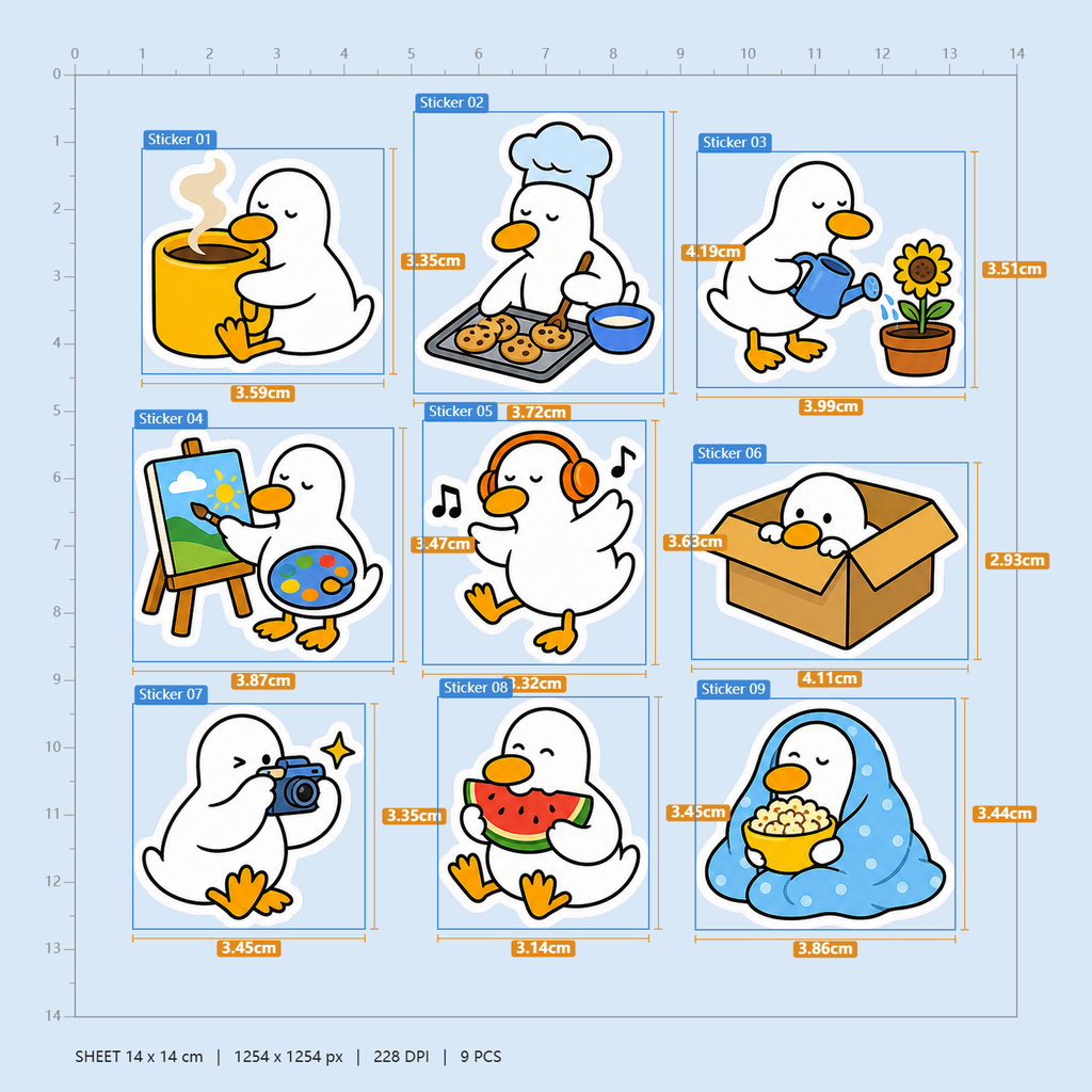 Little Duck’s Everyday Adventures Sticker Pack