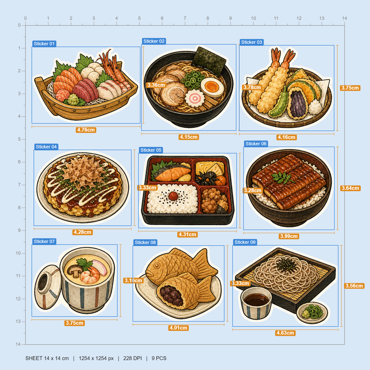 Japanese Food Favorites Sticker Pack