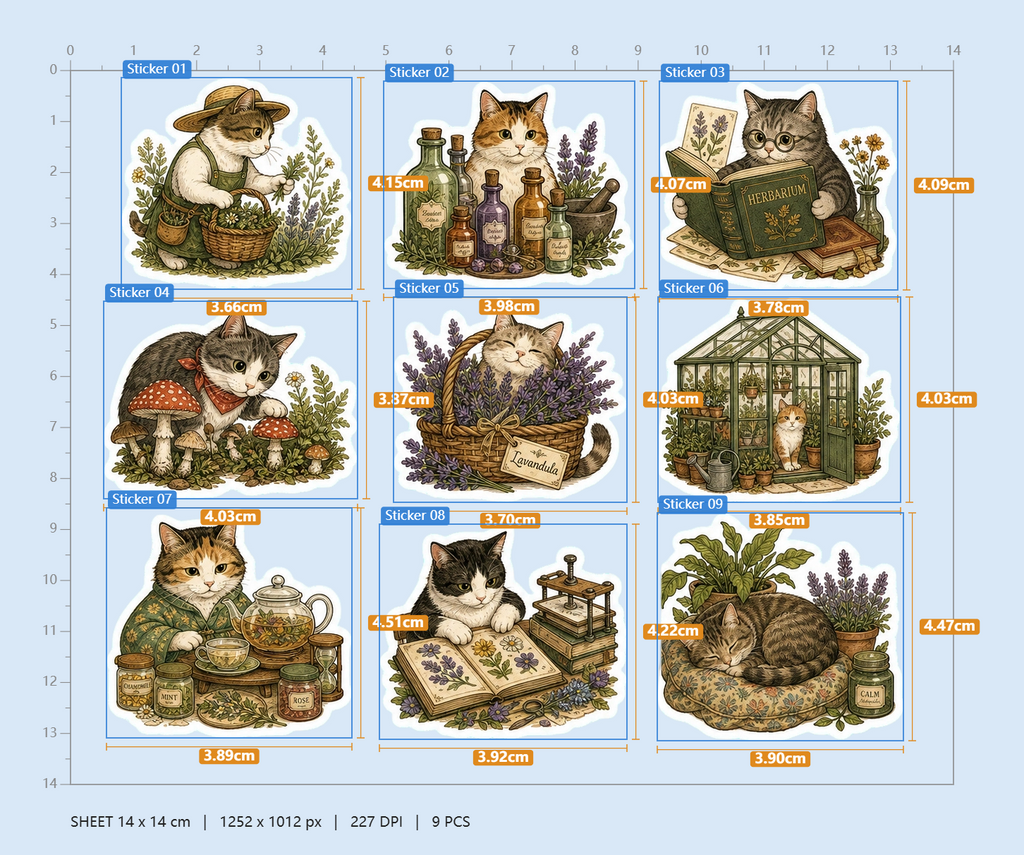Cat's Botanical Cabinet