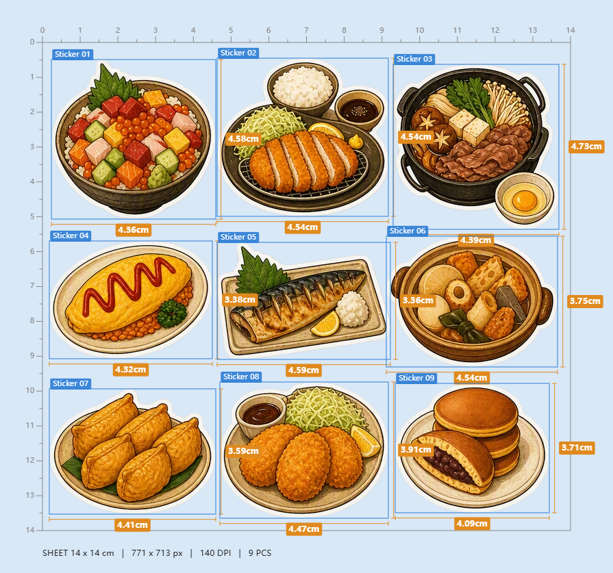 Japanese Food Favorites Sticker Pack