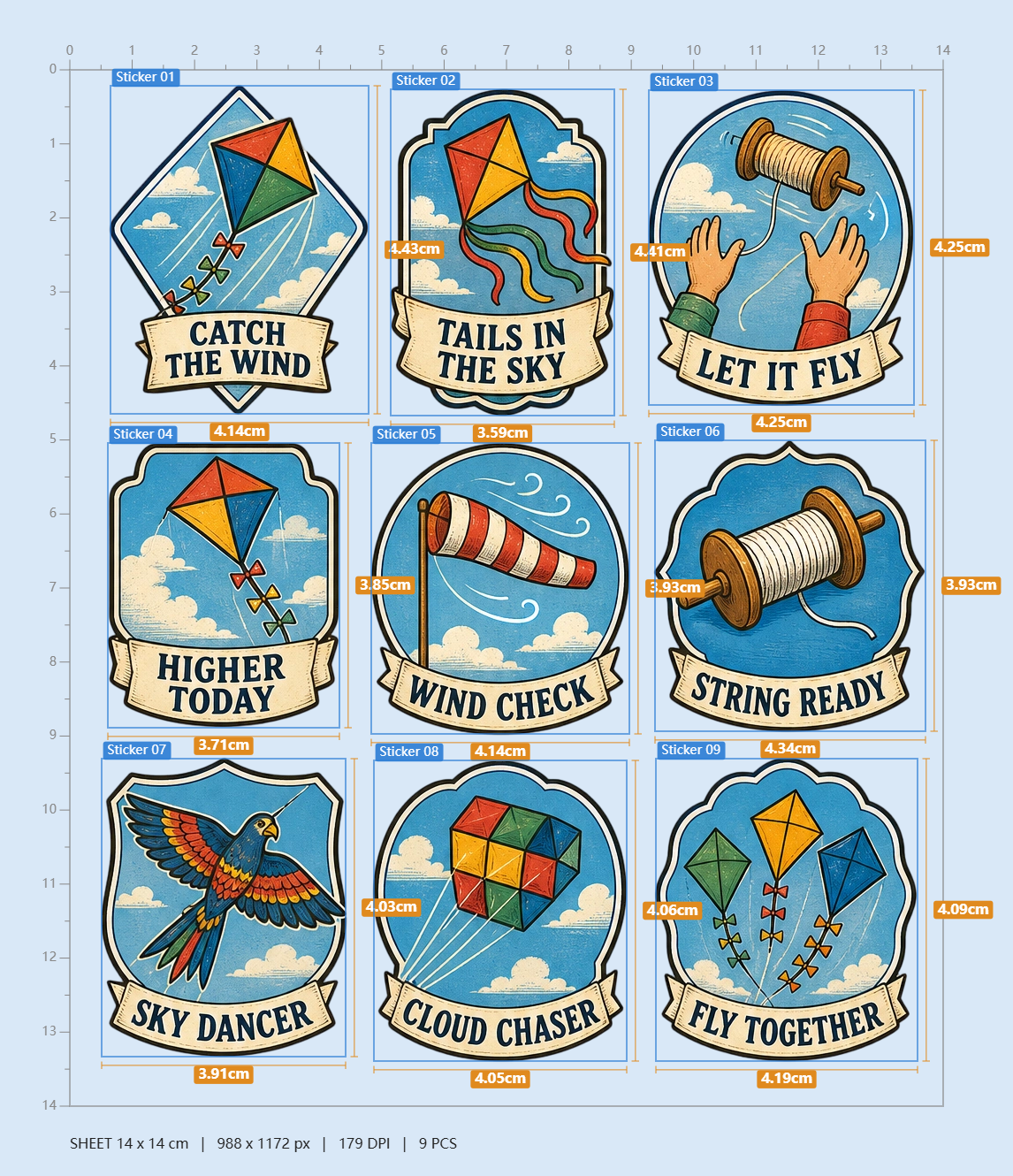 Kite Festival Sticker Pack