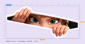Anna Peeking Sticker