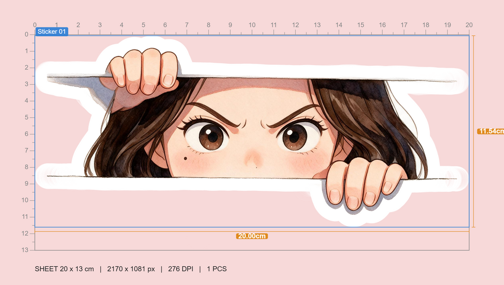 Jang Peeking Sticker