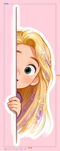 Rapunzel Peeking Sticker