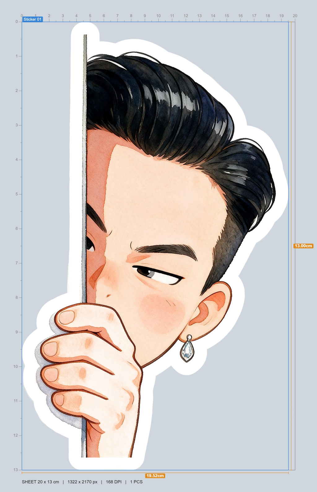 Kwon Peeking Sticker