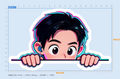 Park Peeking Sticker