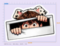 Byun Peeking Sticker