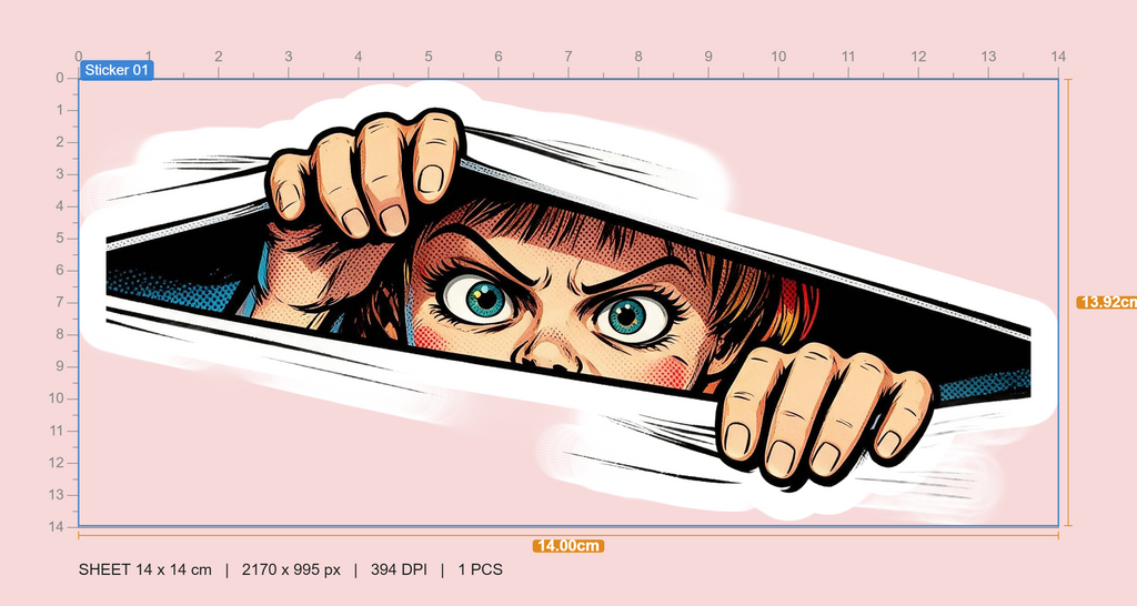 Anabelle Peeking Sticker
