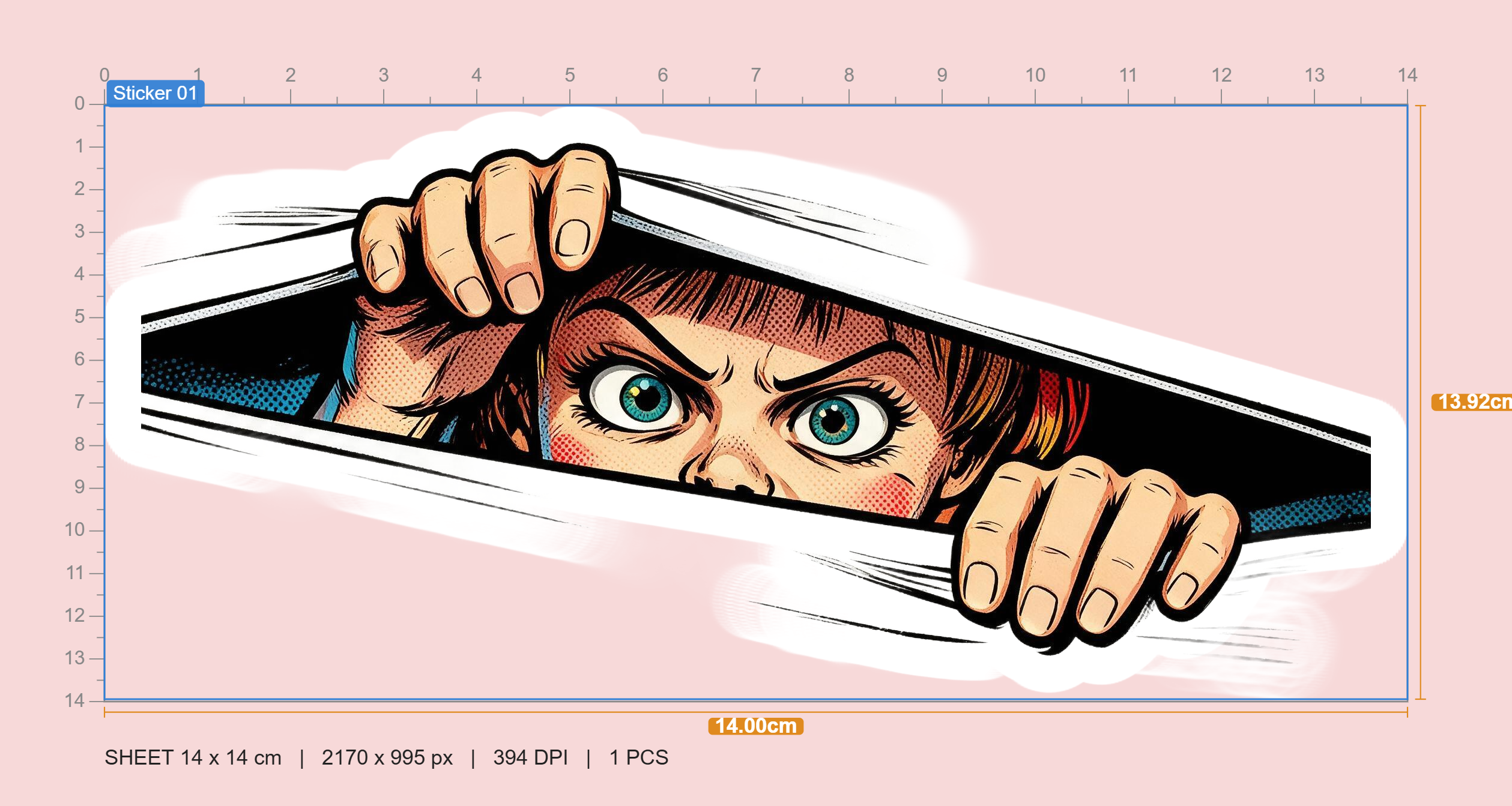 Anabelle Peeking Sticker