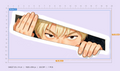 Kim's Peeking Sticker