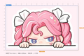 Dora Peeking Sticker