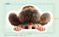 Labubu Peeking Sticker