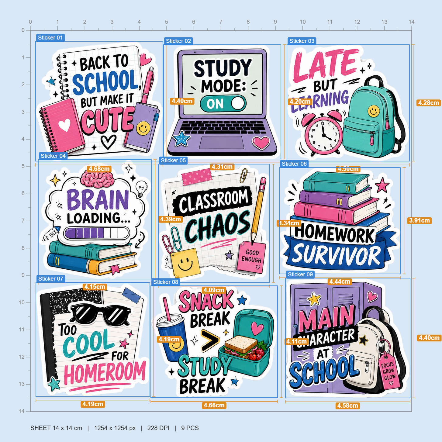 Back-to-School Sticker Pack