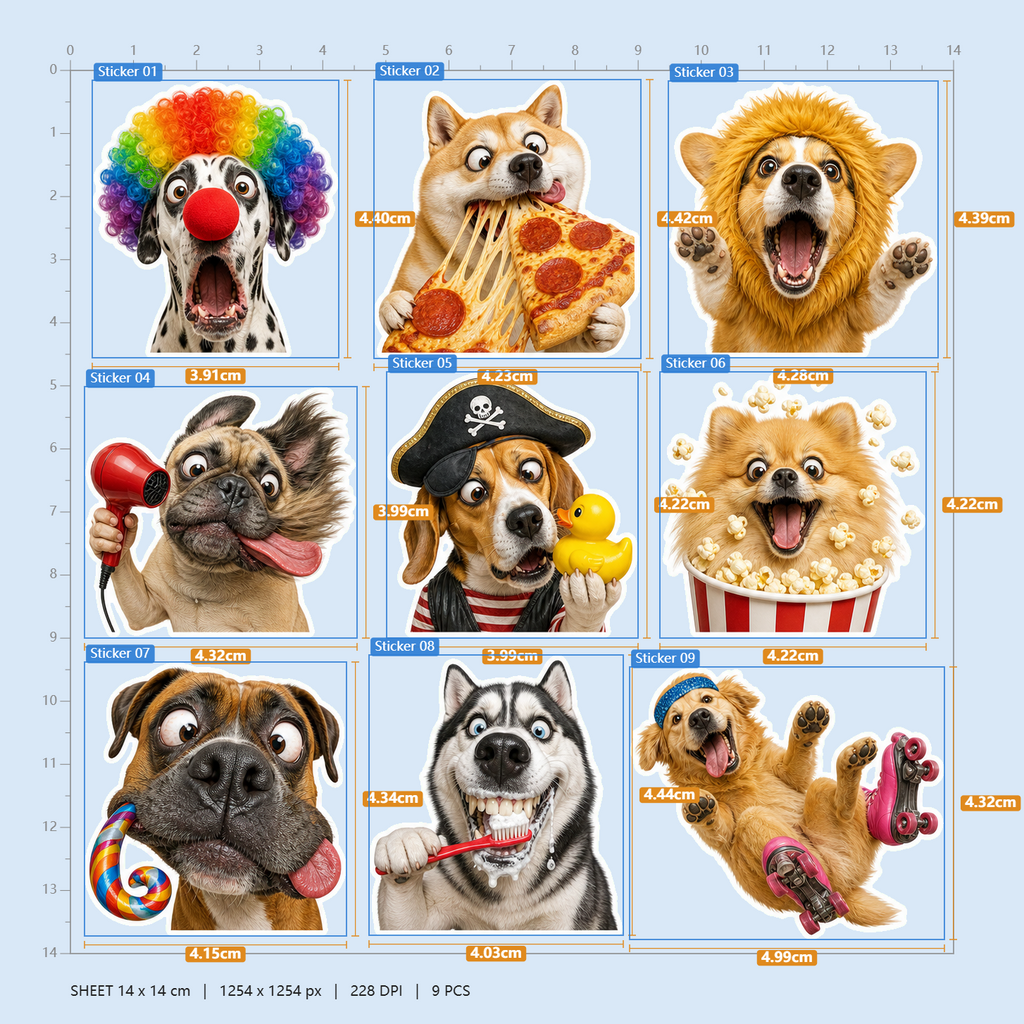 Funny Animal Chaos Sticker Pack