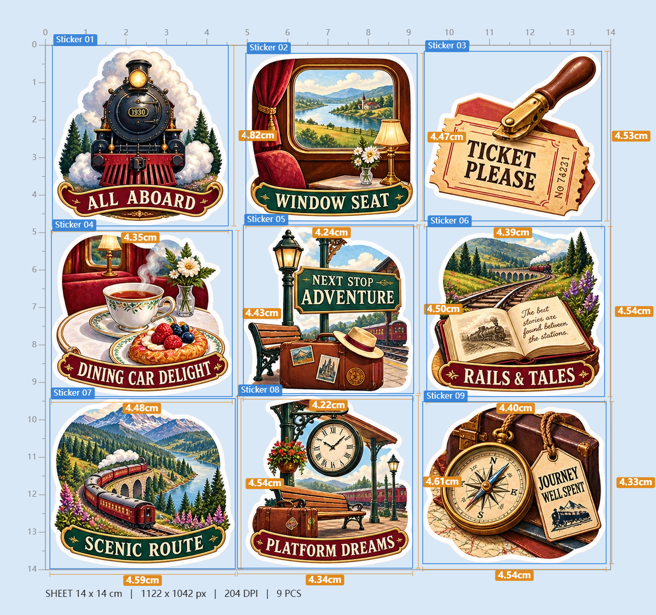 Vintage Train Journey