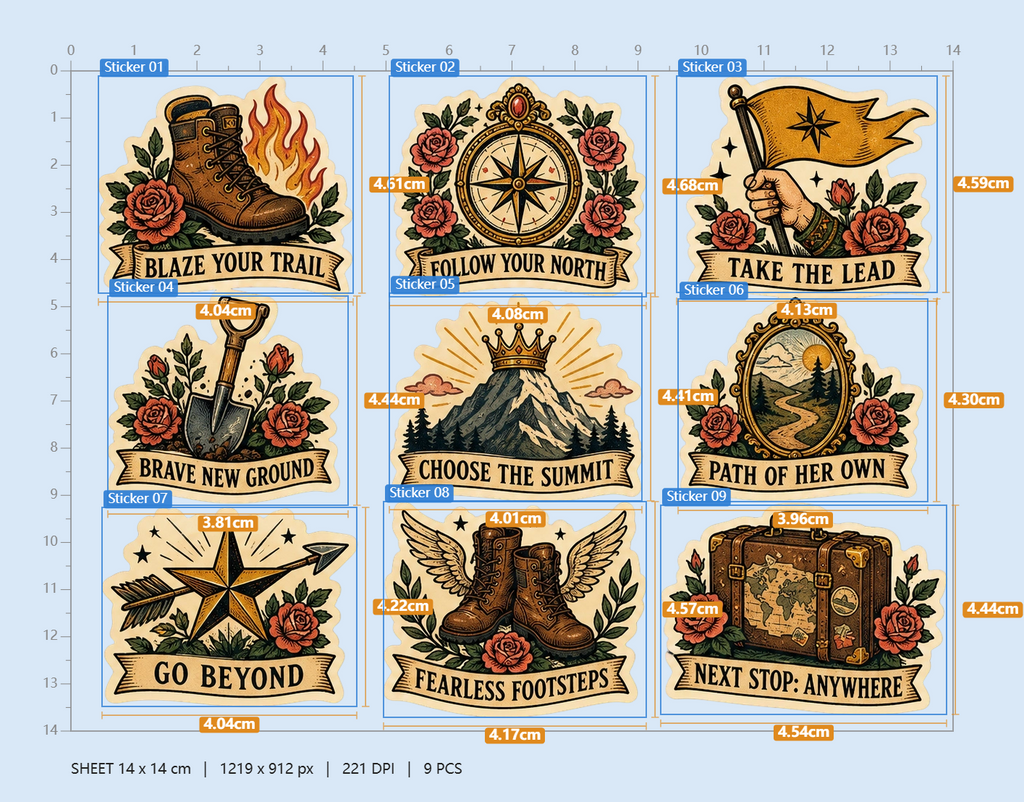 Trailblazer Spirit Space Panda Sticker Pack