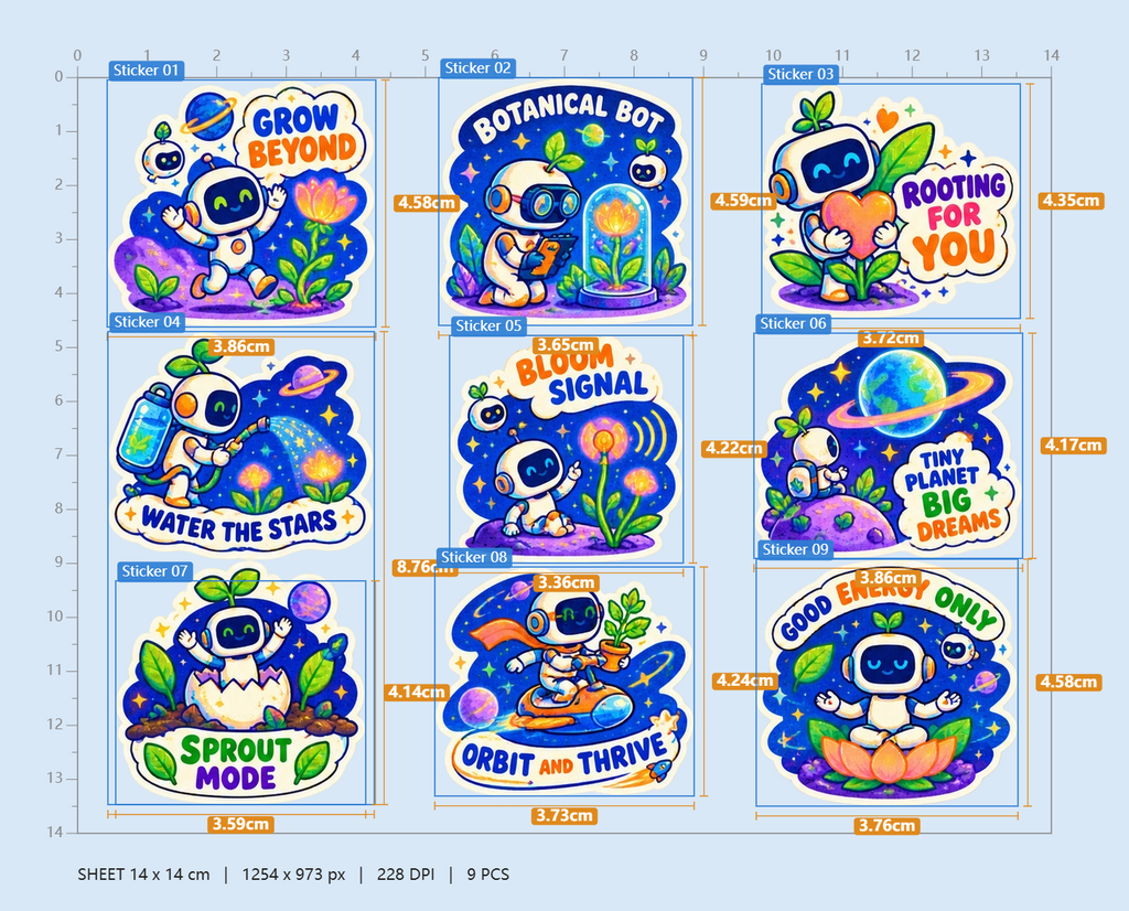 Cosmic Garden Robots