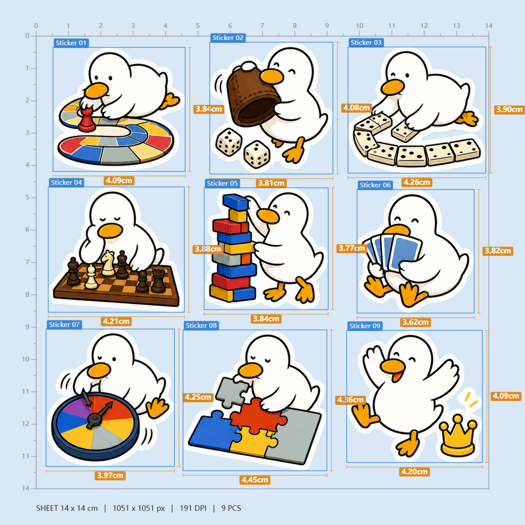 Board Game Night Sticker Pack