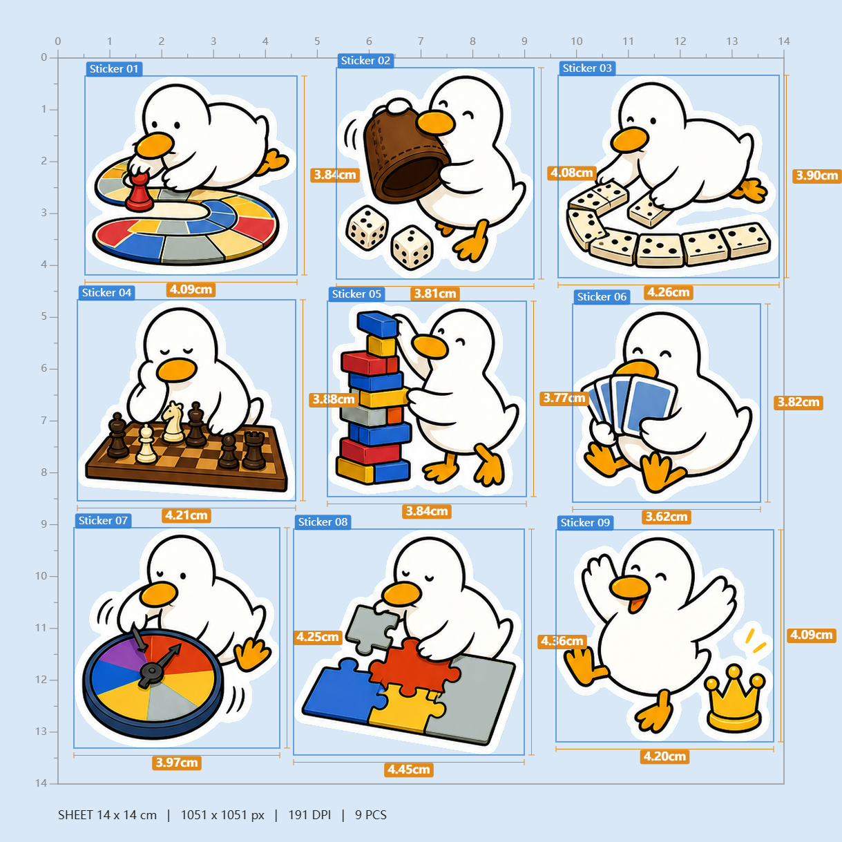 Board Game Night Sticker Pack