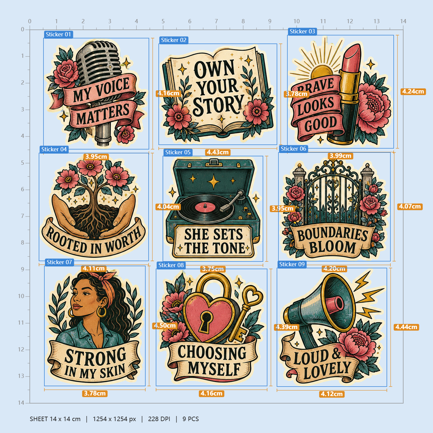 Vintage Sticker Pack