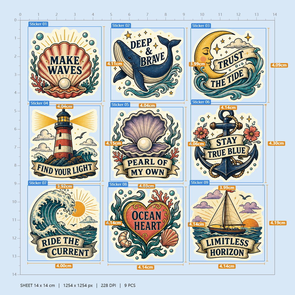 Ocean Sticker Pack