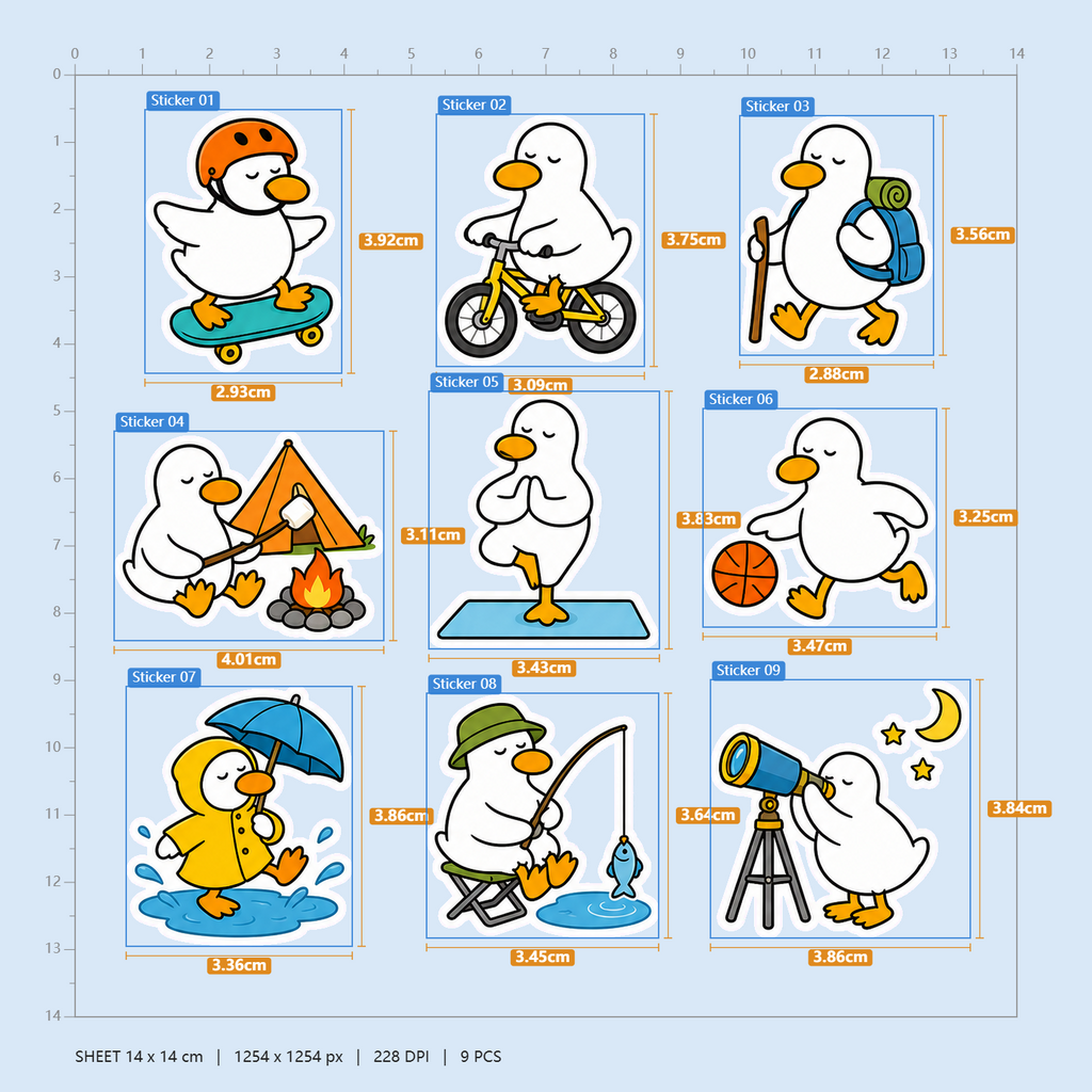Little Duck’s Everyday Adventures Sticker Pack