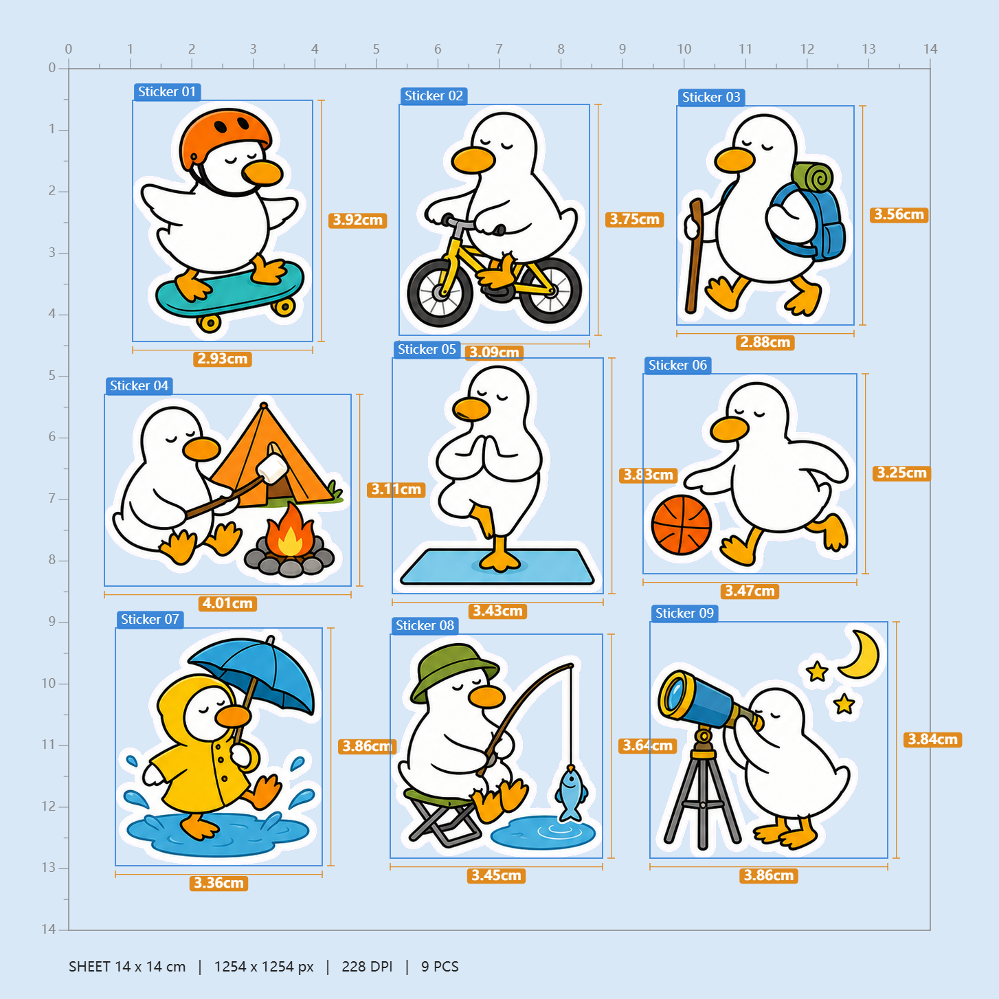 Little Duck’s Everyday Adventures Sticker Pack
