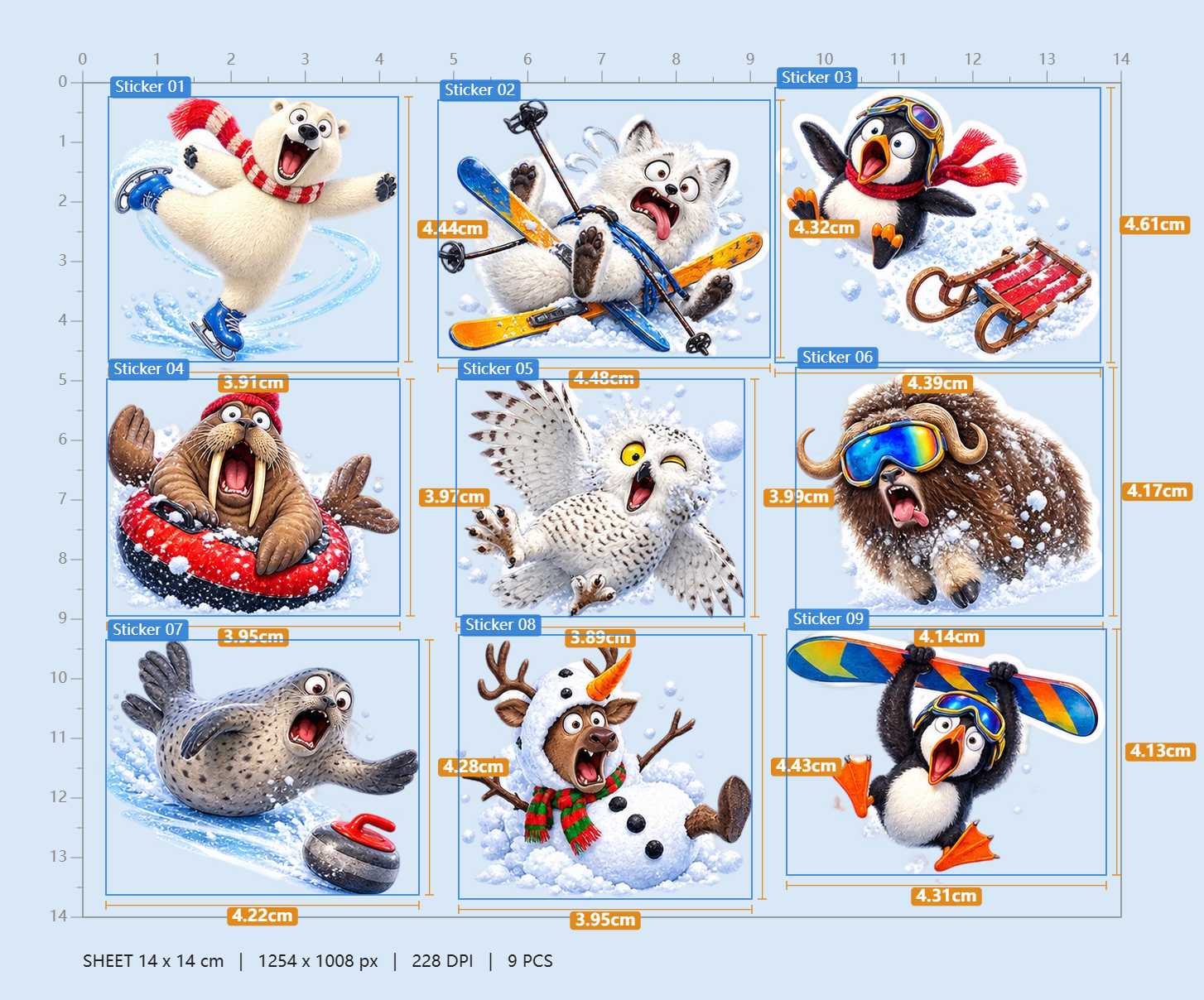 Arctic Animal Snow Day