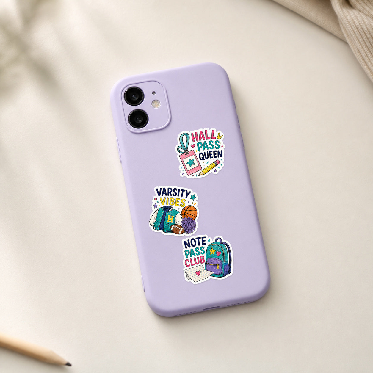 School Life & Study Vibes Sticker Pack
