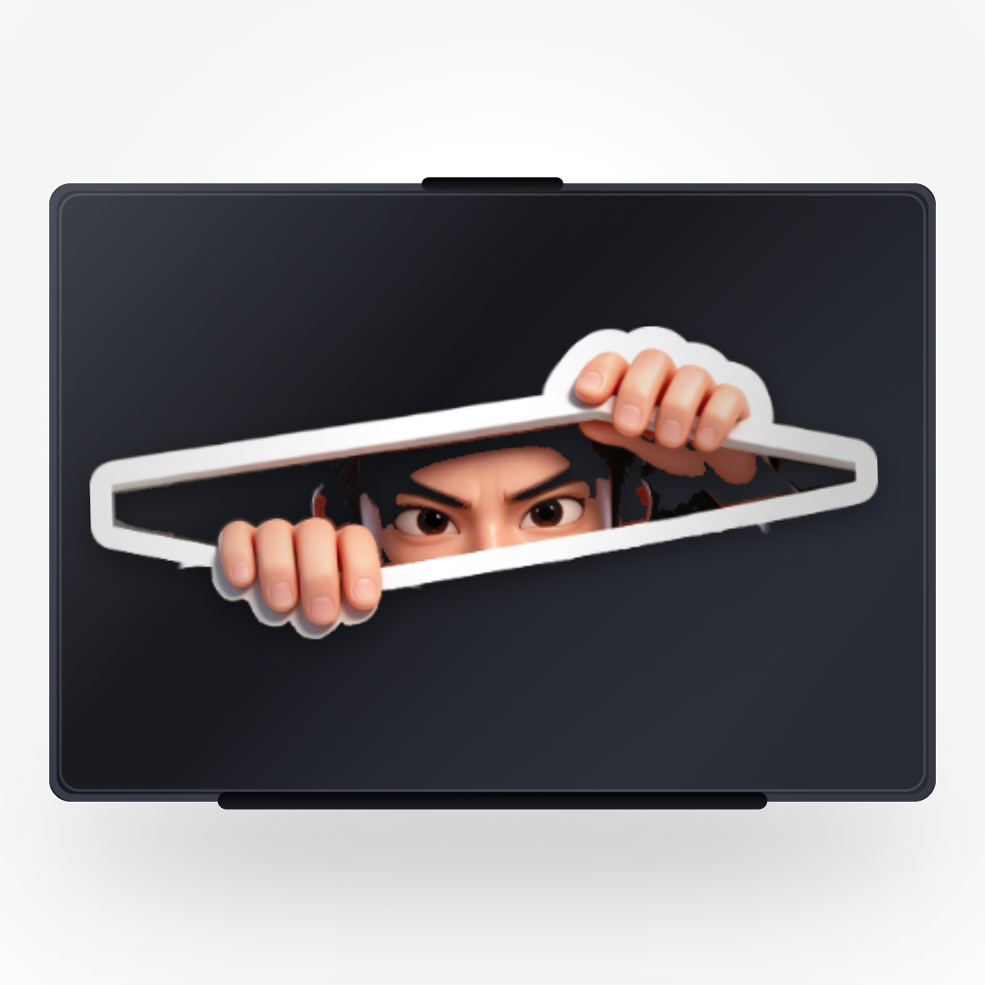 Wang Peeking Sticker