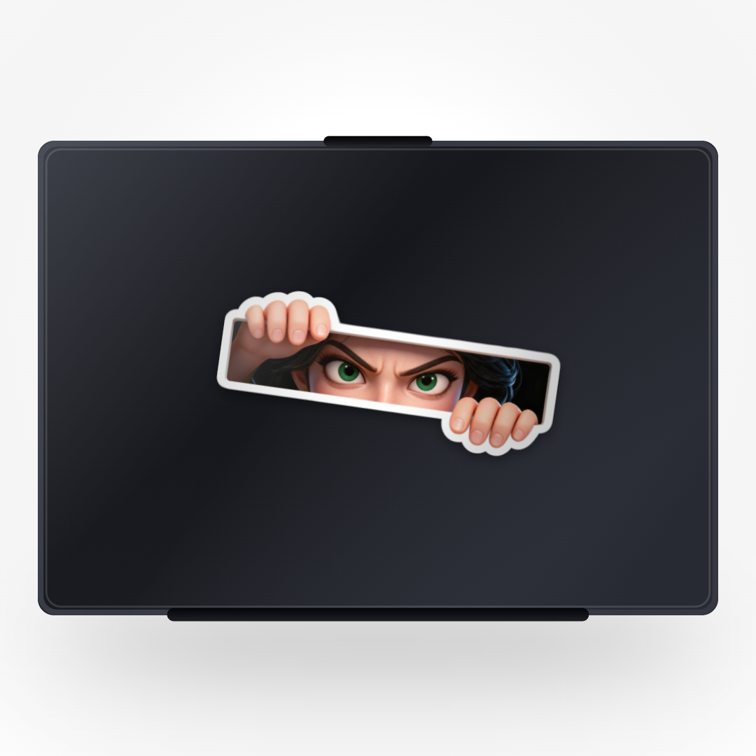Jasmine Peeking Sticker