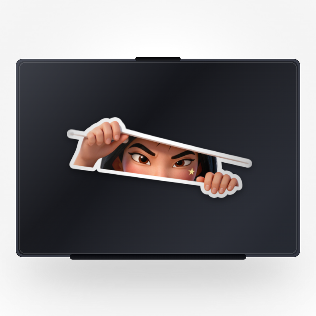 Mulan Peeking Sticker