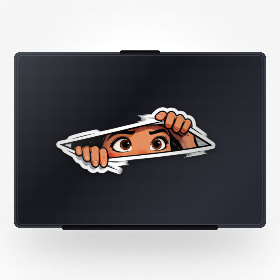 Moona Peeking Sticker