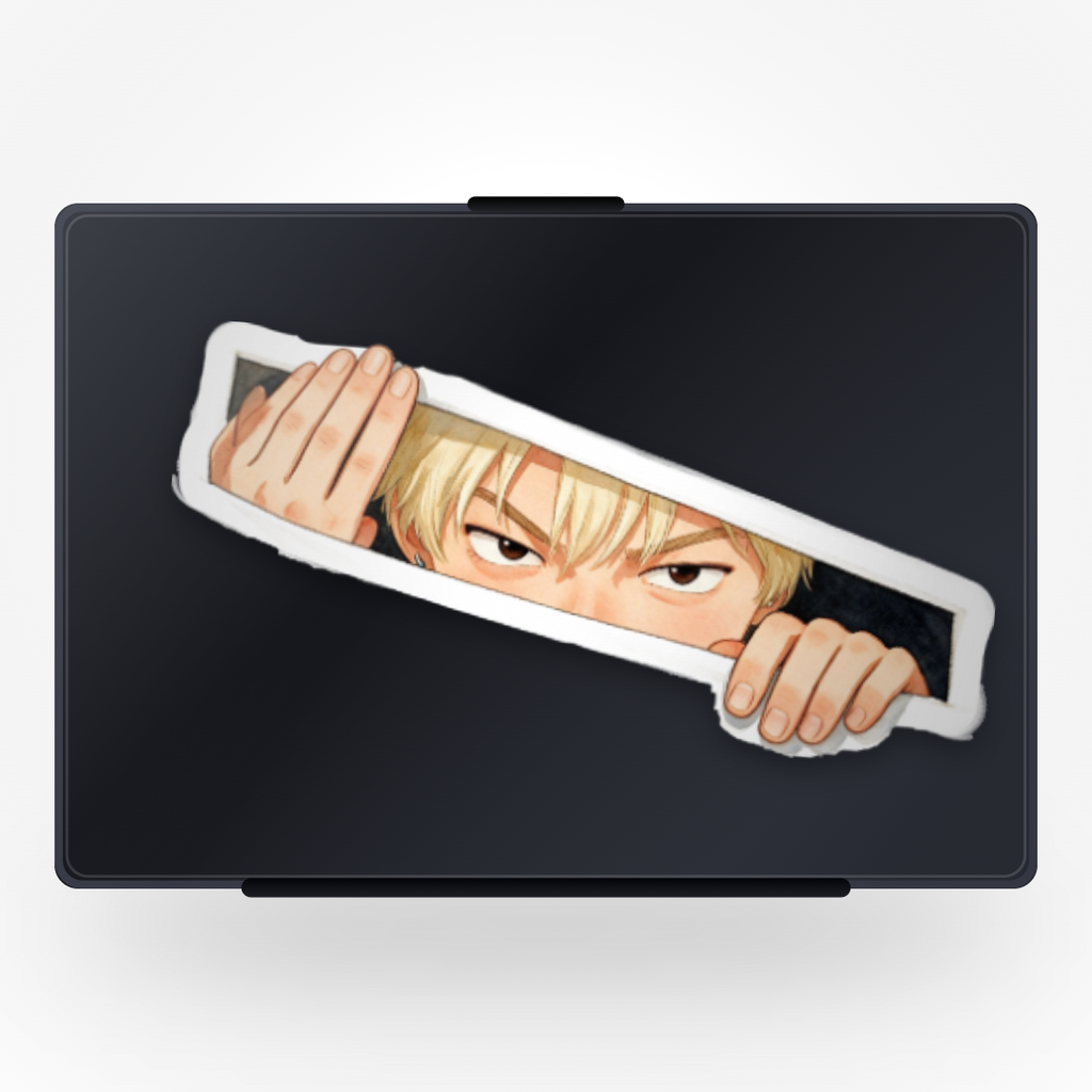 Kim's Peeking Sticker