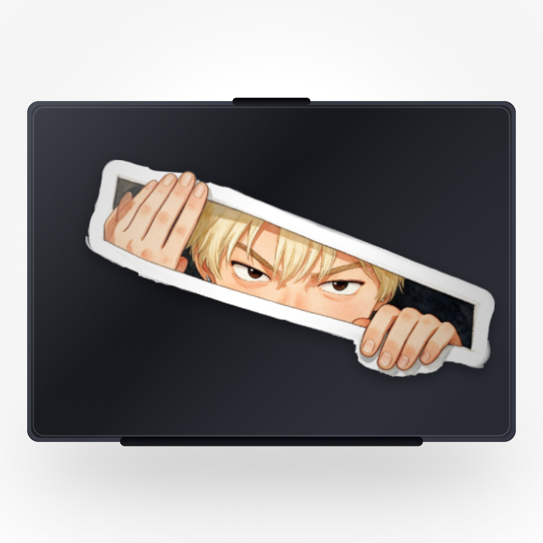Kim's Peeking Sticker