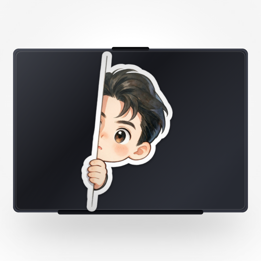 Oh Peeking Sticker