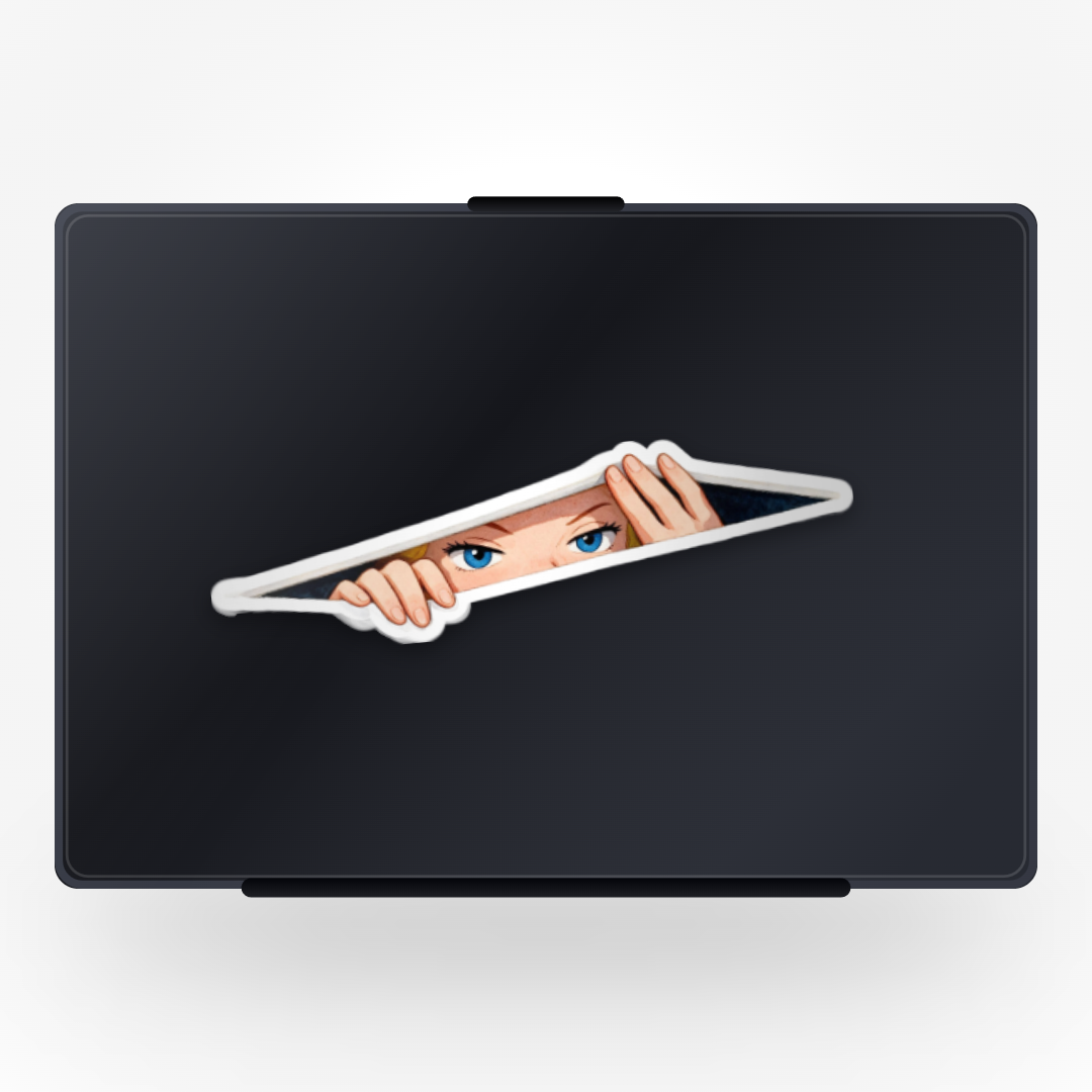 Alice Peeking Sticker