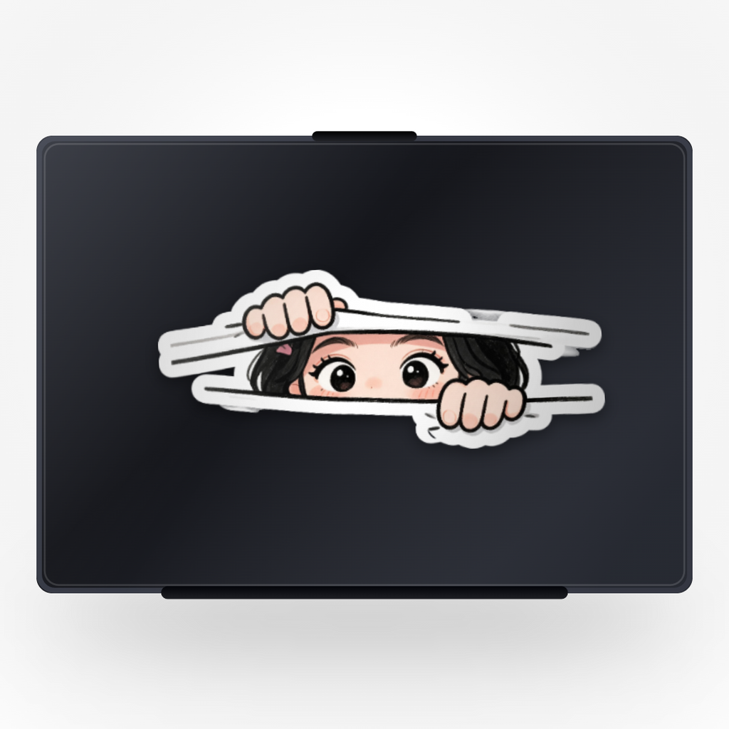 Kim Peeking Sticker