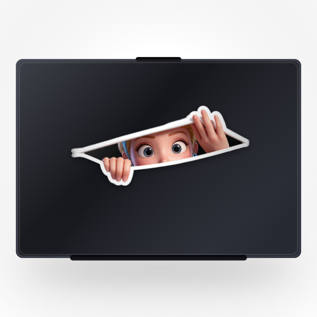 Cinderella Peek Sticker