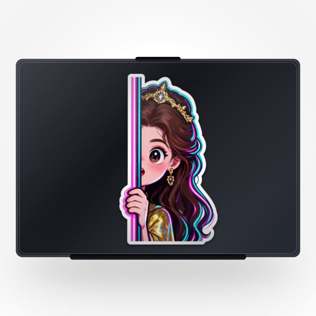 Belle Peeking Sticker