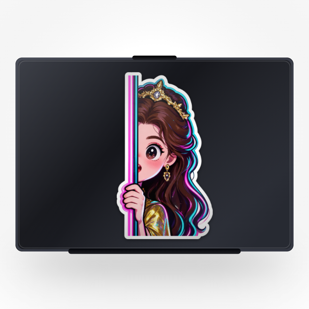 Belle Peeking Sticker