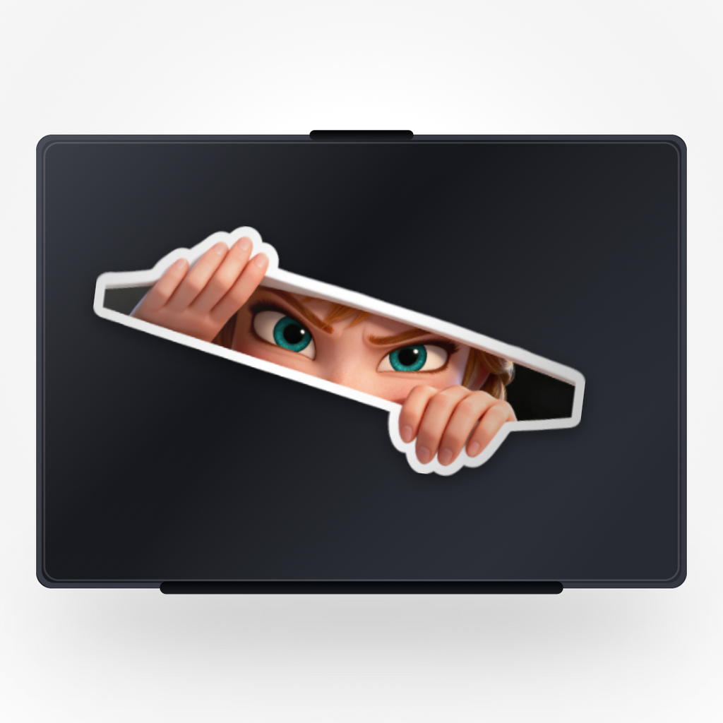 Anna Peeking Sticker