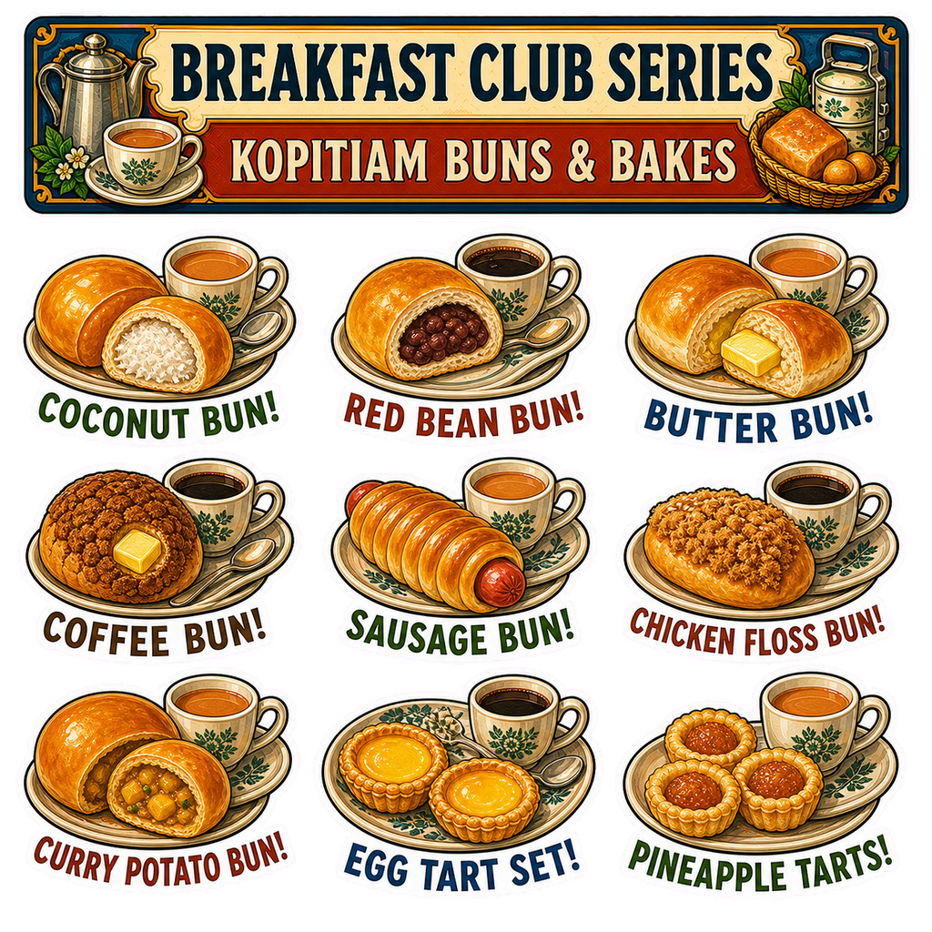 Singapore Breakfast Sticker Pack